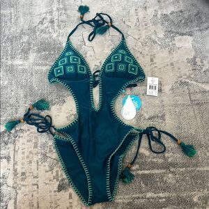 Women's Teal One Piece Swimsuit